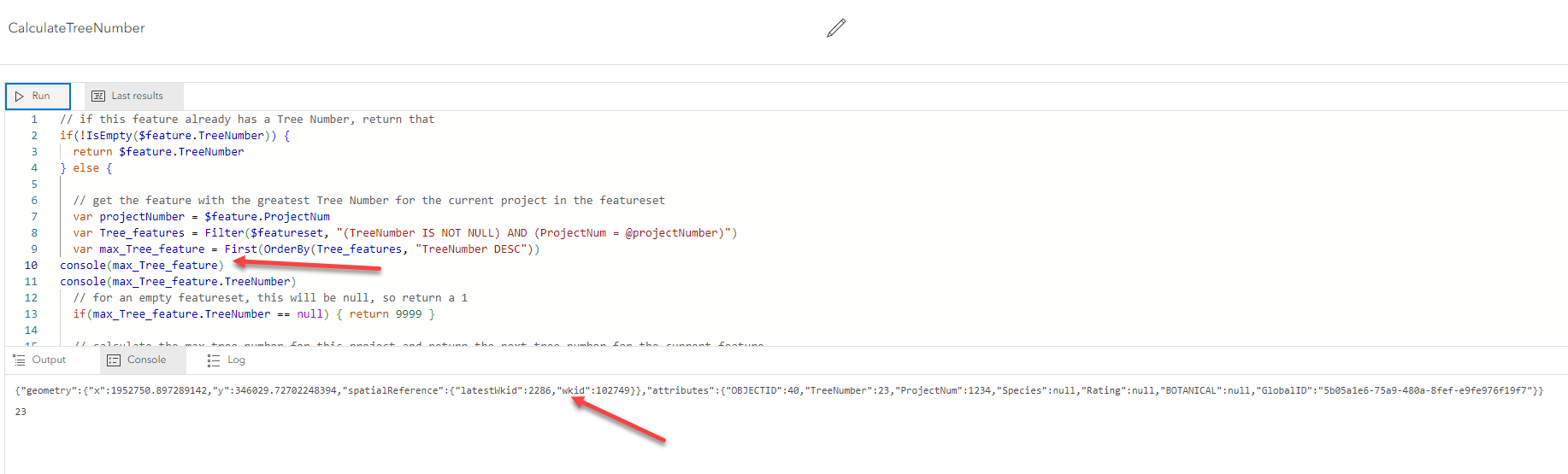 Solved Autonumbering Arcade Expression Works In The Map V Esri Community 