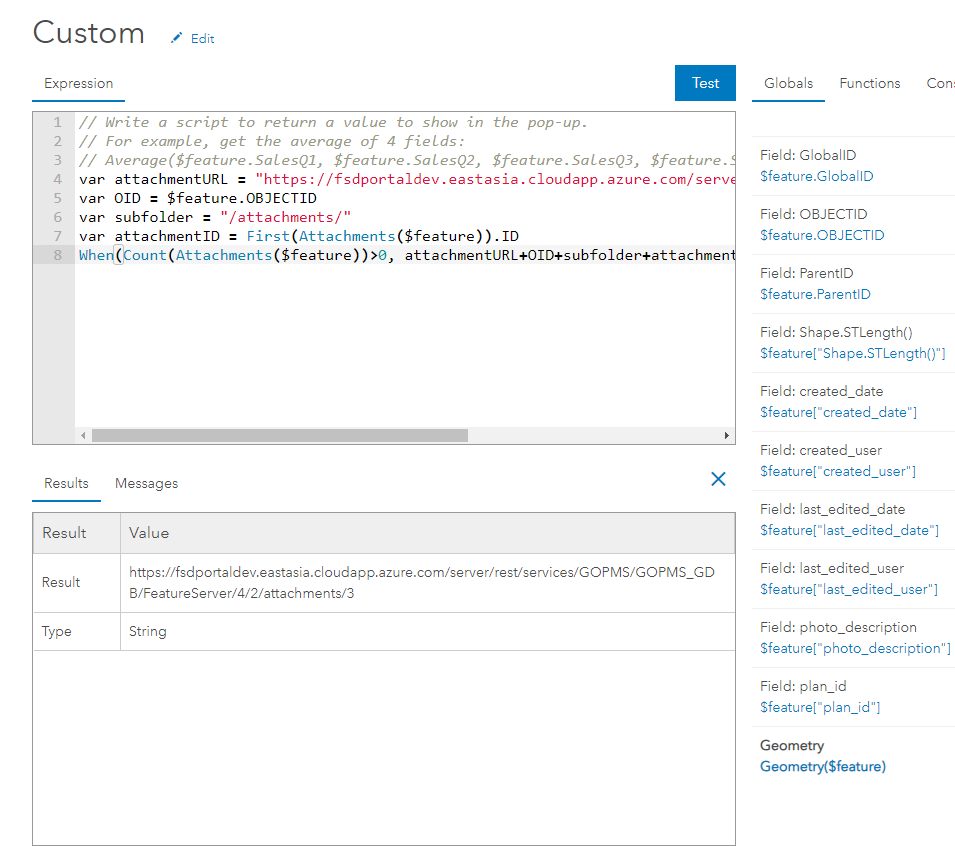 Show Attachments in Pop-ups with Arcade Expression... - Esri Community
