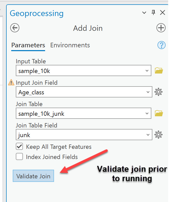 Solved JOINing tables with column types shou... Esri