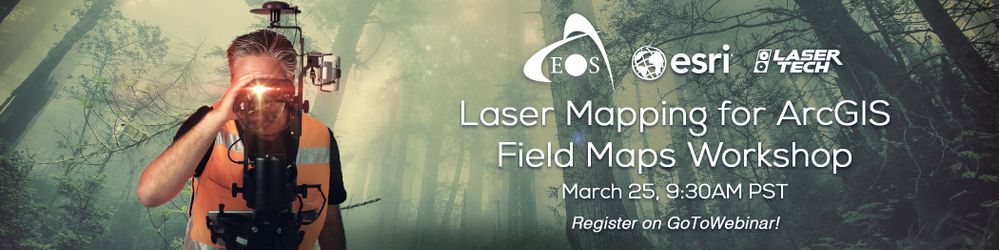 Virtual laser mapping workshop for ArcGIS Field Maps on iOS, March, 25, 2021