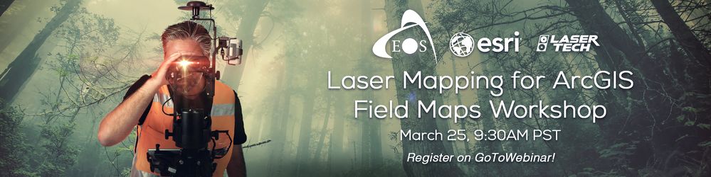 Virtual laser mapping workshop for ArcGIS Field Maps on iOS, March, 25, 2021