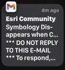 Esri Community Post Notification on Apple Watch.
