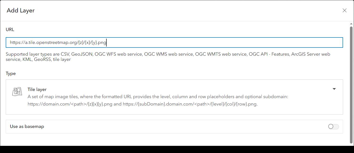 Example: Connect to an OSM Vector Server