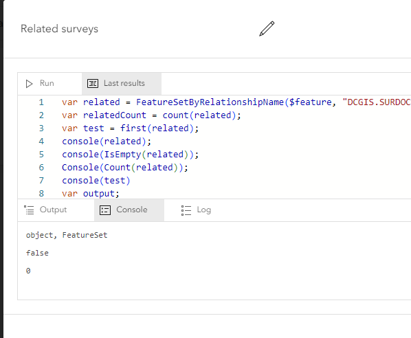 Solved Arcade Expressions And Related Records Count Not W Esri Community 