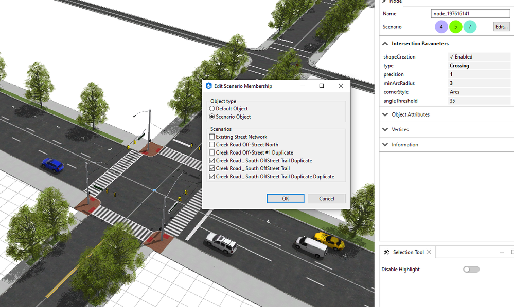 Scenario Management for Nodes