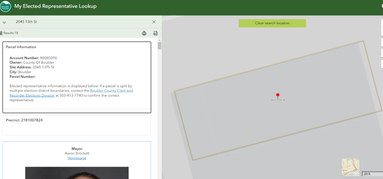 Map zooms to parcel level after search instead of city level as specified in the scale settings