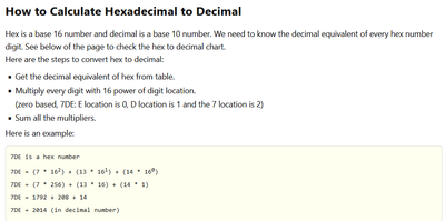 Solved: calculation for turn HEX to decimal in survey123 c... - Esri  Community
