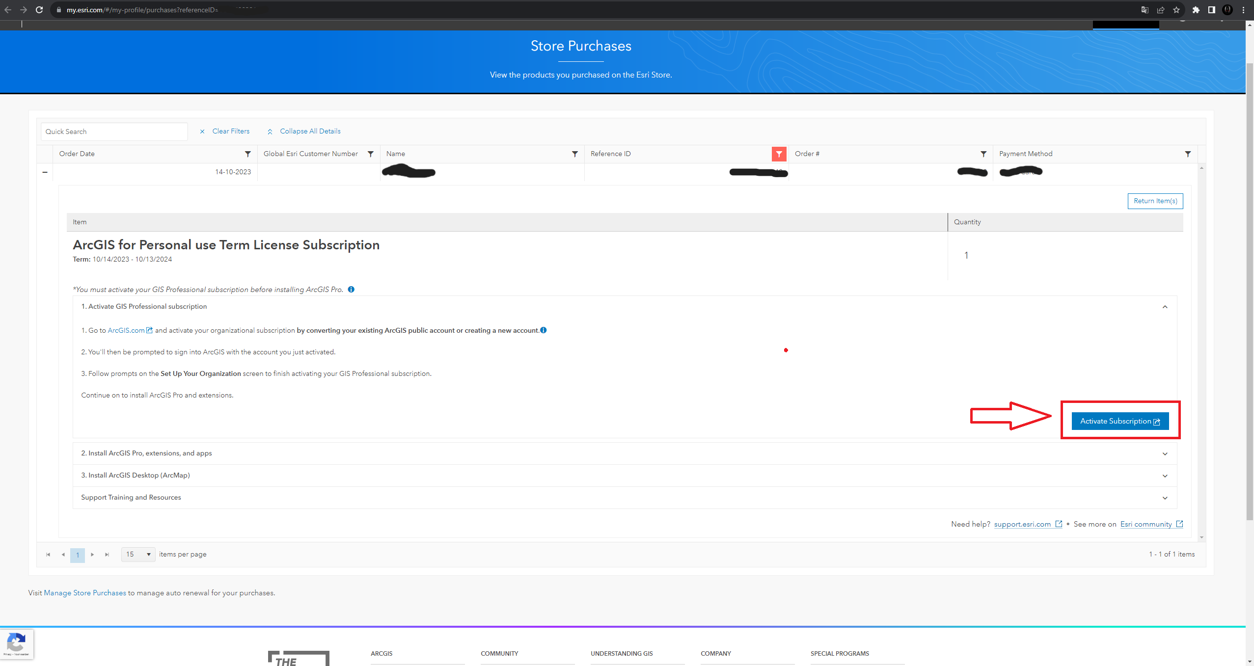 Help! Failing to activate subscription - Esri Community