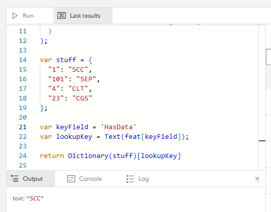 Solved Arcade Label Expression Value Substitutions Esri Community 