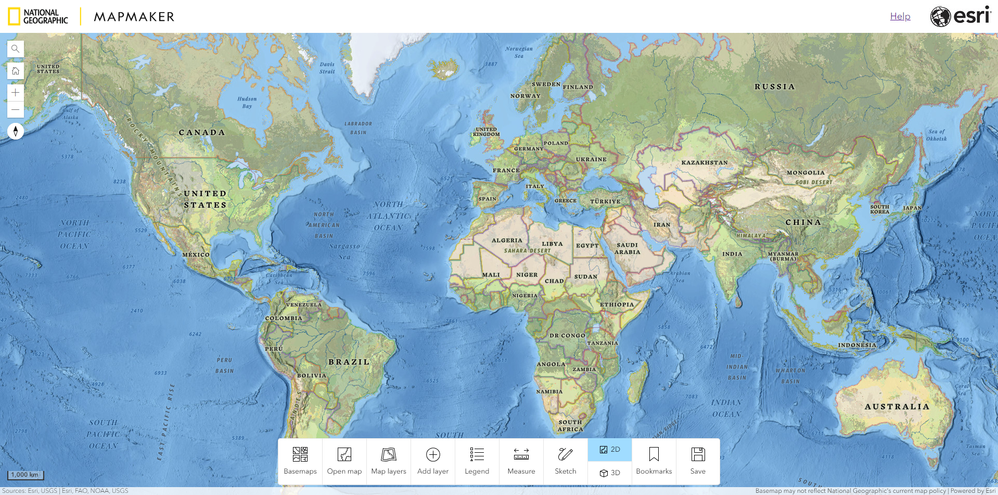 National Geographic MapMaker - Large