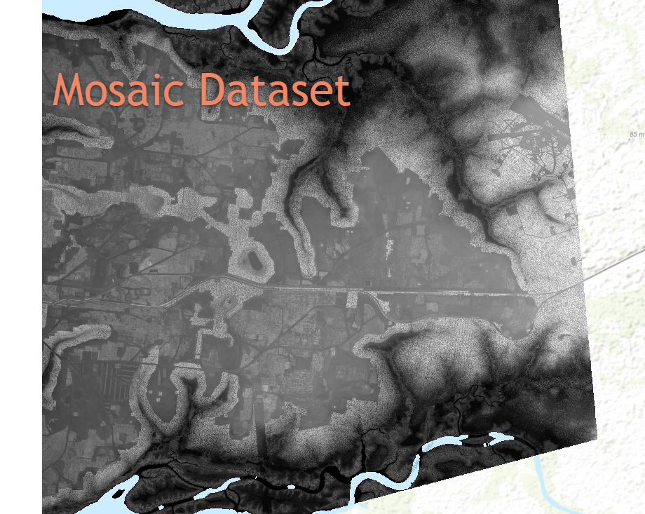 DSM Mosaic Dataset to New Raster Doing Funky Thing... - Esri Community