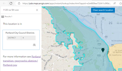 Portland City Council Districts address lookup.png