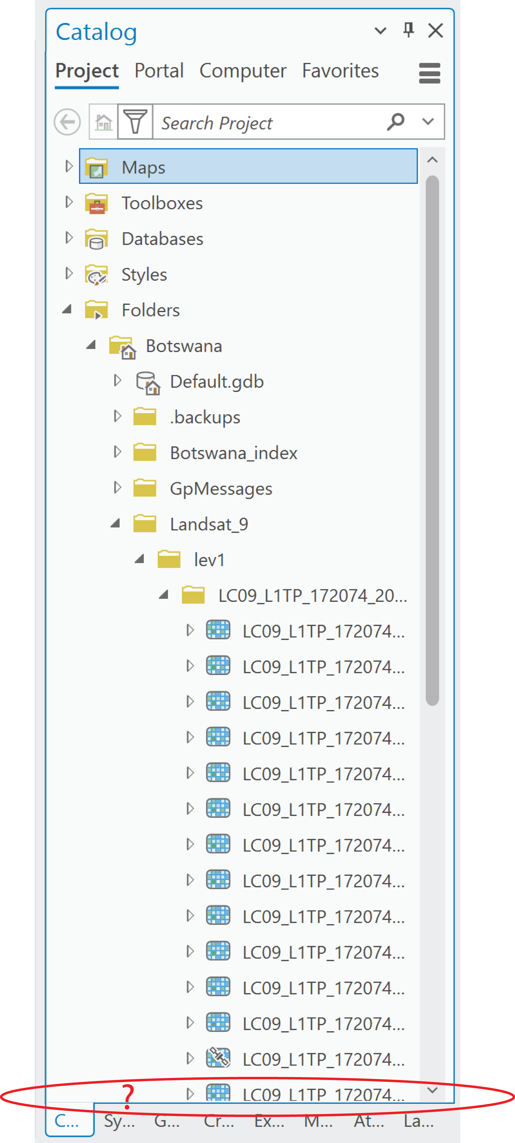 Solved Catalog pane scroll bar missing Esri Community