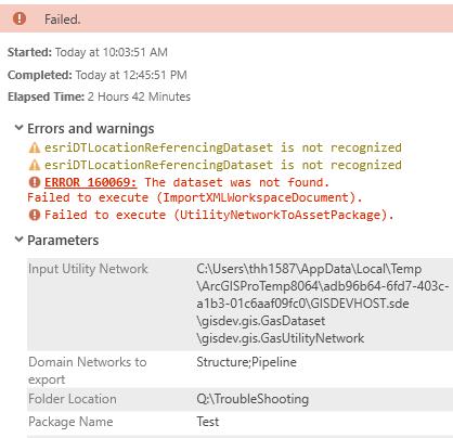 More Explicit Error Messages - Esri Community