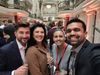 Esri YPN Board Members Zak Etem, Rosemary Boone, & Raquel Perez (left to right) with URISA Board of Directors Member, Sid Pandey (right)