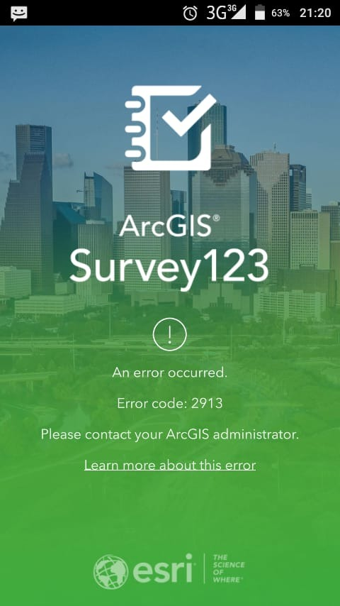 Solved: Version 3.12.277 Google Play Store Issue - Error 2... - Esri ...