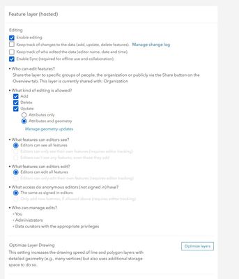 Feature Layer is Hosted and Sync Enabled.JPG