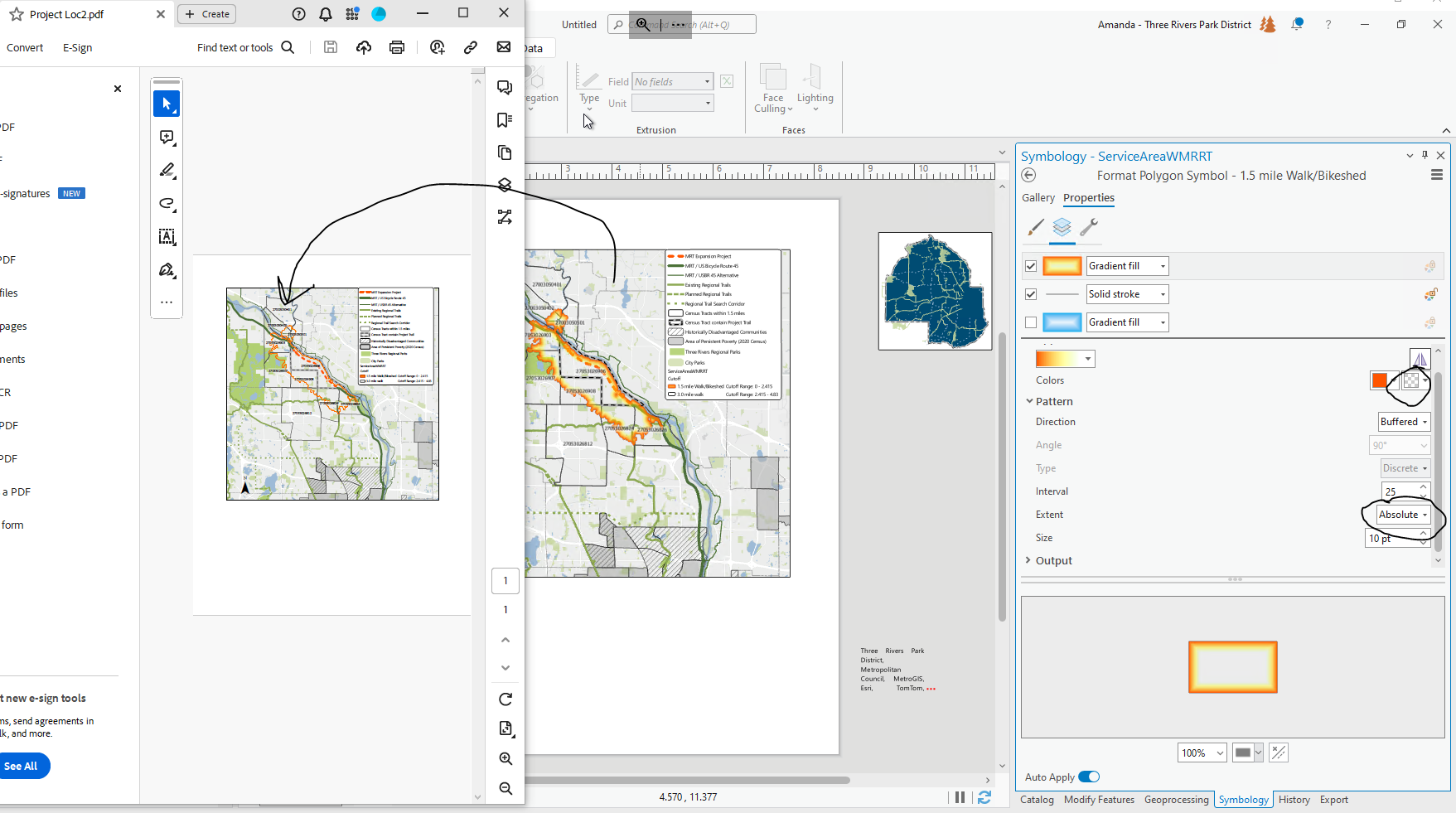 ArcGIS Pro Issue with PDF Export and Gradient Fil... Esri Community