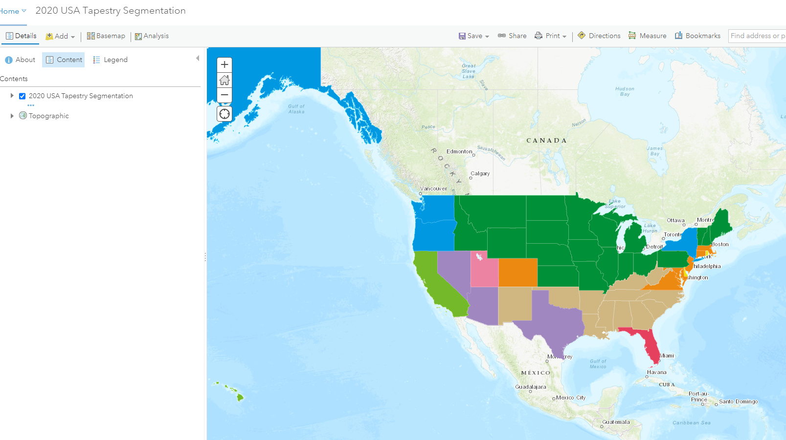 Solved Unable to add Tapestry Segmentation to Beta Map Vi... Esri