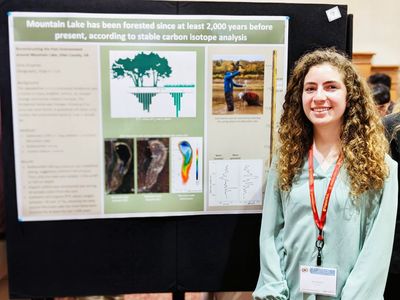 My first conference presentation at the Dennis Dean Undergraduate  Research and Creative Scholarship Conference, 2023.