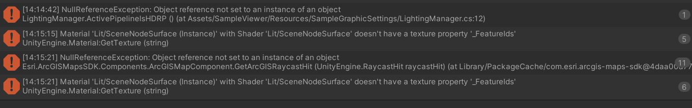 When Running Hit Scene Sample, got the Object ref... - Esri Community