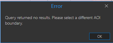 error message box