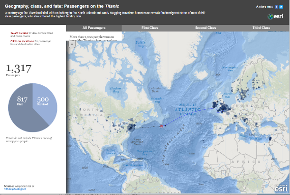 Titanic story map