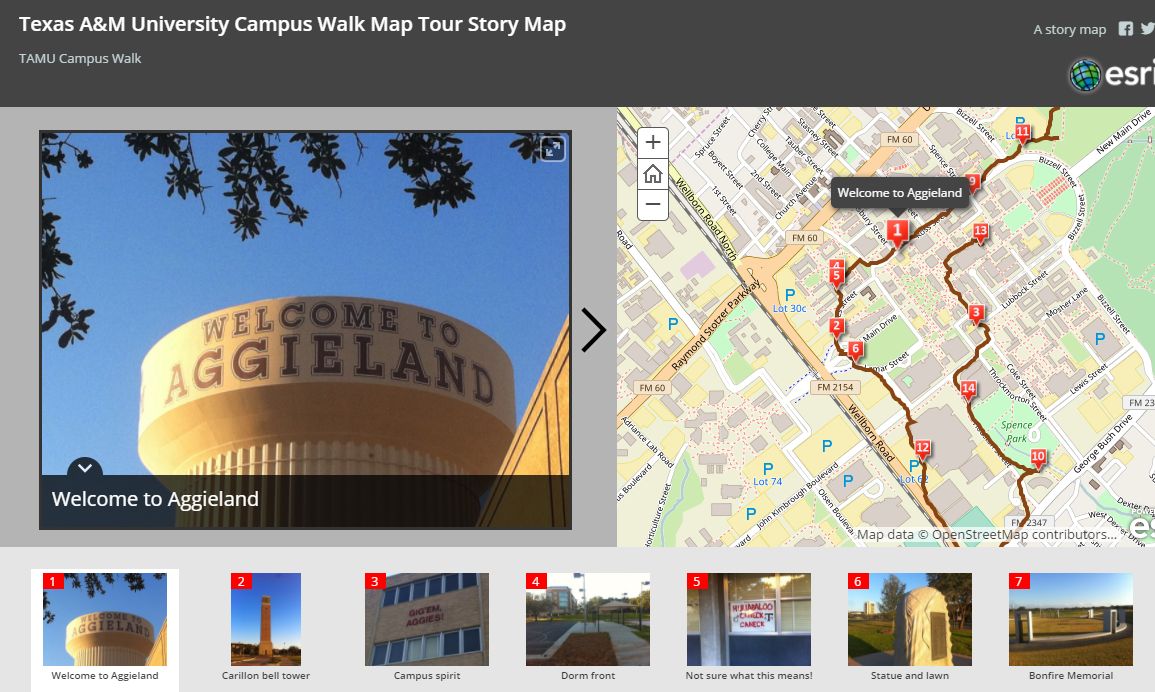 Texas A&M University Story Map