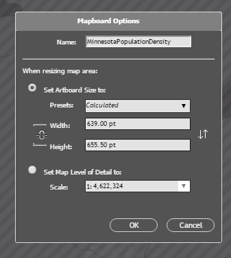 Naming and Sizing of ArcGIS Maps for CC mapboard