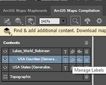 Manage Labels ArcGIS Maps for Adobe CC