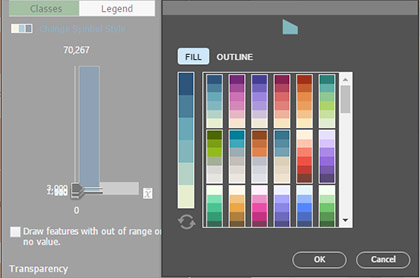 Optional choropleth color schemes in ArcGIS Online