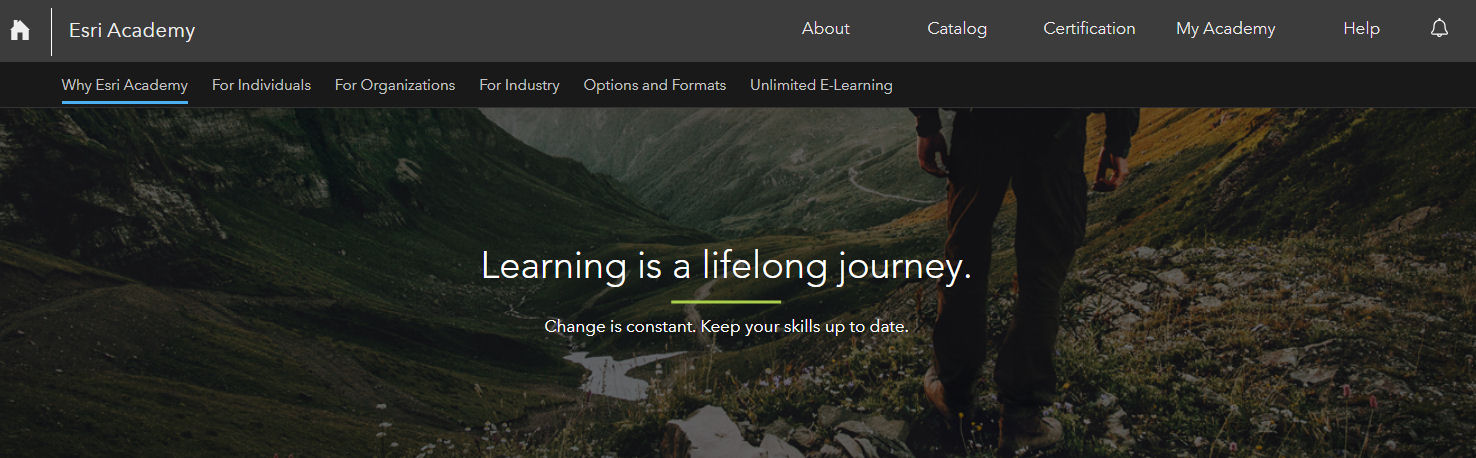 Banner image from Esri Academy