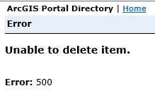 Delete Service Error
