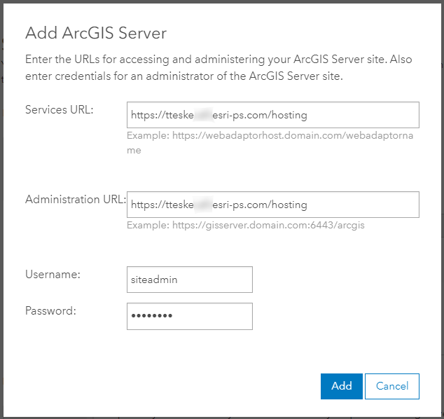 ArcGIS Server federation in Portal organizational settings.