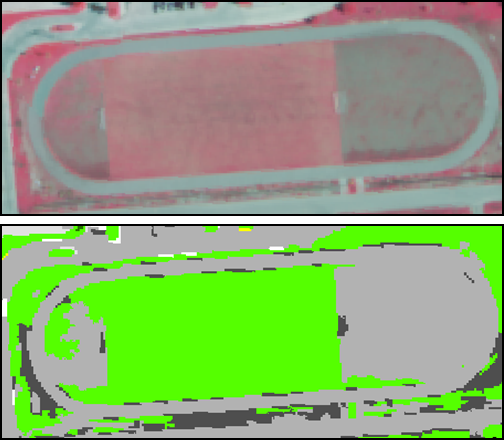 Infrared image and associated classmap needing edits.