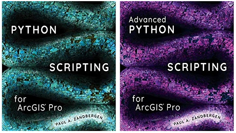 Python scripting for ArcGIS Pro book cover. 