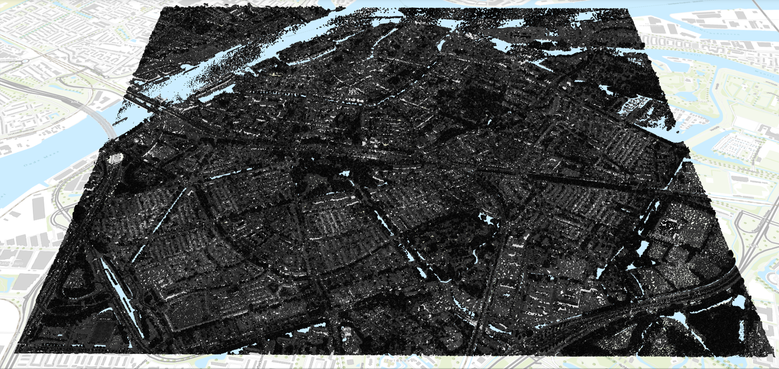 AHN point cloud of Dordrecht region