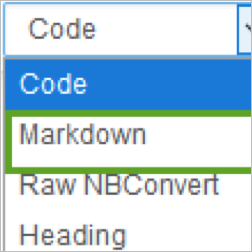 Markdown option