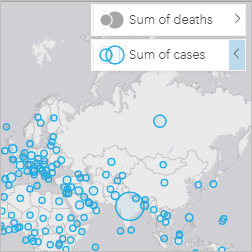 COVID-19 case/deaths map